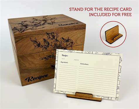 recipe boxes for 4x6 cards